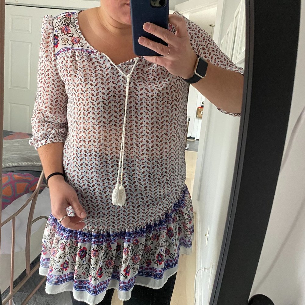 Bohemian Sheer Dress from Forever 21 Size L
